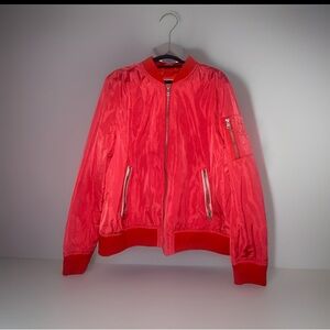 Levi’s Melanie Bomber Jacket - XXL Women’s Citrus Red (Bright Coral)